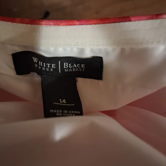 White House Black Market Floral Pink Sleeveless Dress - Picture 3 of 4